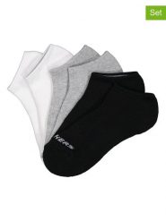 Skechers Skarpety (3 pary) w kolorze szaro-biało-czarnym rozmiar: 43-46. Białe skarpety Skechers, bez wzorów. Za 39.58 zł.