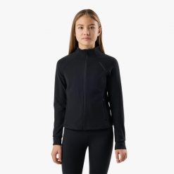 Kurtka softshell trening junior Swedemount Core Full Zip Jacket szybkoschnąca. Czarne kurtki SWEDEMOUNT, l, bez wzorów, z materiału, bez kaptura. Za 129.99 zł.
