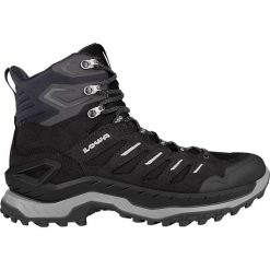 Buty trekkingowe męskie Lowa Innovo Mid Gtx. Czarne buty turystyczne Lowa, na zimę, bez wzorów, z materiału, za kostkę, bez zapięcia, trekkingowe. Za 900.30 zł.