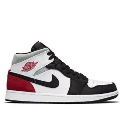 Buty do chodzenia męskie Nike Air Jordan 1 Mid SE. Białe buty sportowe casual Nike, bez wzorów, z materiału, za kostkę, bez zapięcia, nike air jordan. Za 1,049.00 zł.