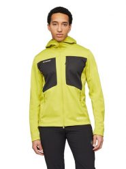 Mammut Kurtka softshellowa "Ultimate VIII SO" w kolorze żółtym rozmiar: M. Żółte kurtki outdoor i hardshell Mammut, m, bez wzorów, z syntetyku, bez kaptura. Za 714.95 zł.