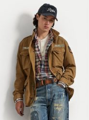 Polo Ralph Lauren Kurtka przejściowa 710P02024001 Beżowy Regular Fit. Brązowe kurtki Polo Ralph Lauren, m, bez wzorów, z bawełny, bez kaptura. Za 2,199.00 zł.