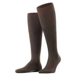 Skarpetki do połowy łydki Falke Milano. Niebieskie skarpety Falke, bez wzorów, z bawełny. Za 149.00 zł.