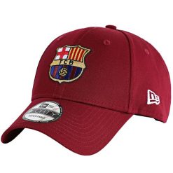 Czapka z daszkiem męska Core 9Forty FC Barcelona Cap. Czerwone czapki z daszkiem New Era, bez wzorów, z bawełny. Za 119.99 zł.