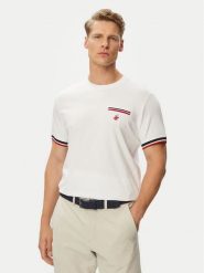 Beverly Hills Polo Club T-Shirt P-SS26M-TS0112 Biały Regular Fit. Białe koszulki polo sportowe Beverly Hills Polo Club, m, bez wzorów, z bawełny, bez kołnierzyka, bez ramiączek. Za 129.99 zł.