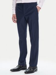 Guess Spodnie materiałowe M4YB01 WG9Z2 Granatowy Slim Fit. Niebieskie spodnie materiałowe Guess, m, z aplikacjami, z materiału. Za 439.99 zł.