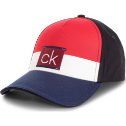 Czapka z daszkiem CALVIN KLEIN JEANS - Clr Blocking Trucker K50K504117 448. Czerwone czapki z daszkiem marki Calvin Klein Jeans, z bawełny. Za 179.00 zł.