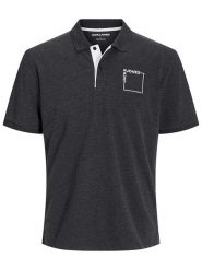 Jack & Jones Koszulka polo w kolorze antracytowym rozmiar: XL. Czarne koszulki polo Jack & Jones, xl, bez wzorów, bez kołnierzyka, bez ramiączek. Za 83.95 zł.