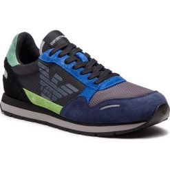 Sneakersy EMPORIO ARMANI - X4X215 XL200 A101 Blu/Lime/Black. Buty sportowe casual marki Emporio Armani. Za 709.00 zł.