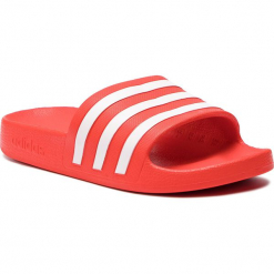 Klapki adidas - adilette Aqua F35540 Actred/Ftwwht/Actred. Czerwone klapki marki Adidas, z tworzywa sztucznego. Za 79.95 zł.