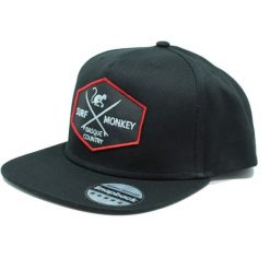 Czapka Trucker – Płaski Daszek – Snapback / Dorośli / Jeden Rozmiar (Czarny). Czarne czapki z daszkiem SURF MONKEY, bez wzorów, z bawełny. Za 139.95 zł.
