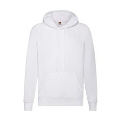 Lekki sweatshirt z kapturem Fruit of the Loom. Białe bluzy Fruit of the Loom, m, bez wzorów, z kapturem. Za 77.10 zł.