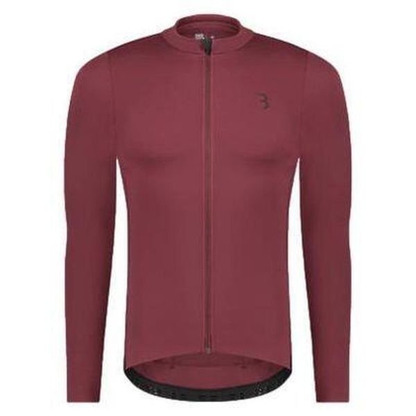Dżersej z długim rękawem BBB Cycling Essence. Czerwone bluzy BBB CYCLING, bez wzorów, z dżerseju, bez kaptura. Za 494.50 zł.