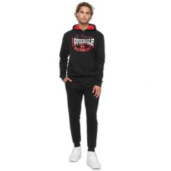 Bluza z kapturem Lonsdale Stotfield. Niebieskie bluzy z kapturem Lonsdale, xl, bez wzorów, z polaru, z kapturem. Za 297.50 zł.