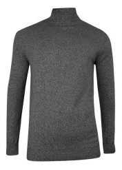 Golf Popielaty, Melanżowy, Elegancki, Klasyczny, Męski -Brave Soul- 100% BAWEŁNA. Szare golfy Brave Soul, m, bez wzorów, z bawełny, bez ramiączek. Za 119.00 zł.