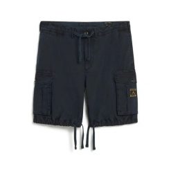 Lekkie szorty Superdry Parachute. Niebieskie szorty Superdry, m, bez wzorów. Za 315.15 zł.