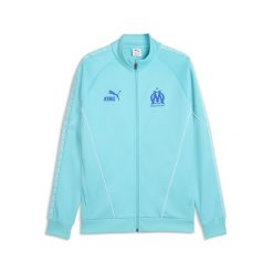 Męska kurtka Olympique Marsylia KING Anthem PUMA. Białe kurtki Puma, m, bez wzorów, bez kaptura, do biegania. Za 389.00 zł.