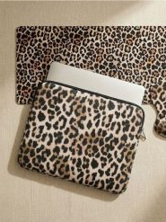 Torba na laptopa w panterkę - brązowy. Brązowe torby na laptopa Sinsay. Za 27.99 zł.