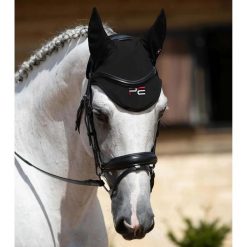 Czapka z muchą dla koni Premier Equine Atlas. Czarne krawaty i muchy PREMIER EQUINE, bez wzorów. Za 240.00 zł.