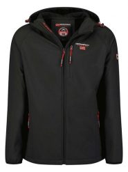 Geographical Norway Kurtka softshellowa w kolorze czarnym rozmiar: XL. Czarne kurtki outdoor i hardshell Geographical Norway, xl, bez wzorów, bez kaptura. Za 197.63 zł.