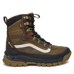 Śniegowce Vans. Brązowe śniegowce Vans, z gore-texu, bez zapięcia. Za 1,079.00 zł.