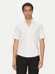 BOSS Koszula Rash_2 50537332 Biały Regular Fit. Białe koszule Boss, m, bez wzorów, z bawełny, bez kołnierzyka, bez ramiączek. Za 279.99 zł.
