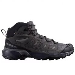 Buty trekkingowe męskie Salomon X Ultra Ltr Mid 360 Gtx Gore-tex. Czarne buty trekkingowe Salomon, bez wzorów, z gore-texu, za kostkę, bez zapięcia, trekkingowe, gore-tex. Za 689.00 zł.