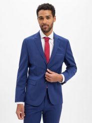 HUGO kurtka modułowa -Arti Mężczyźni Super Slim Fit niebieski, 52. Niebieskie kurtki Hugo, m, bez wzorów, z wełny, bez kaptura. Za 1,449.95 zł.