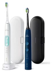 Szczoteczka soniczna Philips Sonicare 5100 HX6851/34 granatowy/biały. Białe szczoteczki elektryczne PHILIPS. Za 619.00 zł.