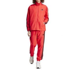 Dres Basic 3-Stripes Woven Rozmiar L Czerwony - JI8851. Czerwone komplety dresowe Adidas, l, bez wzorów, z dresówki, bez ramiączek. Za 238.00 zł.