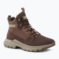 Buty męskie CATerpillar Colorado Sneaker. Brązowe buty turystyczne CATerpillar, bez wzorów, bez zapięcia. Za 419.99 zł.