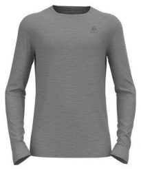 T-shirt thermique Odlo BL TOP col rond manches longues MERINO 200. Szare bielizna termoaktywna ODLO, l, bez wzorów, z materiału, bez ramiączek, narciarskie. Za 332.26 zł.