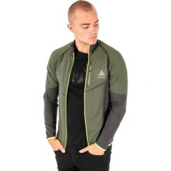 Odlo Bluza męska Midlayer full zip VELOCITY czarno-żółta r. M (612302). Bluzy bez kaptura ODLO. Za 388.00 zł.