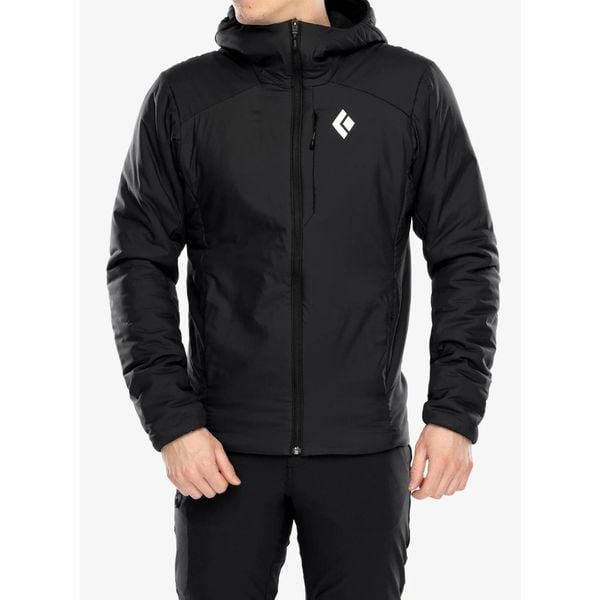 Kurtka ocieplana Black Diamond First Light Stretch Hoody. Czarne kurtki Black Diamond, bez wzorów, bez kaptura. Za 923.99 zł.