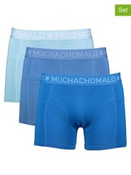 Muchachomalo Bokserki (3 pary) w kolorze niebiesko-błękitnym rozmiar: XL. Niebieskie bokserki MUCHACHOMALO, xl, bez wzorów. Za 144.95 zł.