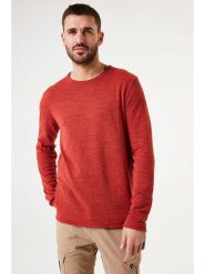 Garcia Sweter w kolorze czerwonym rozmiar: S. Czerwone swetry nierozpinane Garcia, s, bez wzorów, z bawełny, bez kołnierzyka, bez ramiączek. Za 141.52 zł.