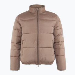 Kurtka EA7 Emporio Armani Train Core Puffy. Brązowe kurtki EA7 Emporio Armani, l, bez wzorów, z materiału, bez kaptura. Za 819.99 zł.