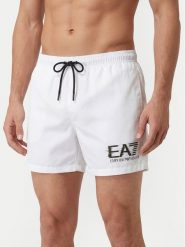 EA7 Emporio Armani Szorty kąpielowe 7M001678 AF21069 U0002 Biały Regular Fit. Białe kąpielówki EA7 Emporio Armani, m, bez wzorów, z syntetyku. Za 299.99 zł.