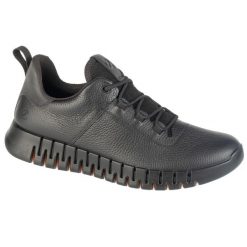 Buty sportowe Sneakersy męskie, Gruuv M Lea GTX. Czarne buty sportowe casual ecco, bez wzorów, z materiału, bez zapięcia. W wyprzedaży za 689.50 zł.