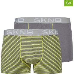 Bokserki (2 pary) w kolorze jasnoszaro-zielonym. Bokserki Skiny. W wyprzedaży za 55.95 zł.