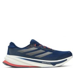 Buty do biegania adidas. Niebieskie buty do biegania Adidas, bez wzorów, bez zapięcia, do biegania. Za 499.99 zł.