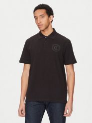 Just Cavalli Polo 78OAGT01 Czarny Regular Fit. Czarne koszulki polo Just Cavalli, m, bez wzorów, z bawełny, bez kołnierzyka, bez ramiączek. Za 289.99 zł.
