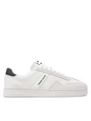 Tommy Jeans Sneakersy Tjm Leather Retro Cupsole EM0EM01414 Écru. Buty sportowe casual Tommy Jeans, bez wzorów, z jeansu, bez zapięcia. Za 379.99 zł.