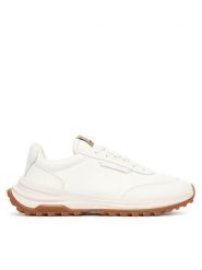 Emporio Armani Sneakersy EM007301 AF29401 Kremowy. Białe buty sportowe casual Emporio Armani, bez wzorów, ze skóry, bez zapięcia. Za 1,499.00 zł.