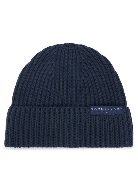 Tommy Jeans Czapka Tjm Linear Logo Beanie AM0AM14865 Granatowy. Niebieskie czapki zimowe Tommy Jeans, bez wzorów, z bawełny. Za 129.99 zł.