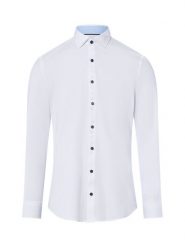 Finshley & Harding Męska koszula biznesowa Mężczyźni Super Slim Fit Bawełna biały jednolity, 42. Białe koszule Finshley & Harding, m, bez wzorów, z bawełny, bez kołnierzyka, bez ramiączek. Za 199.95 zł.