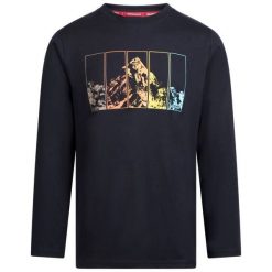 Męska Koszulka Casualowa Zeppelin Z Długim Rękawem. Czarne bluzki z długim rękawem Trespass, m, bez wzorów, bez kołnierzyka, bez ramiączek. Za 113.99 zł.