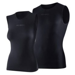 Podkoszulek bez rękawów Brubeck Base Layer Ultra Light 3D. Szare podkoszulki Brubeck, xl, bez wzorów, z poliamidu, bez ramiączek. Za 74.99 zł.