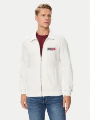 Tommy Hilfiger Bluza Brand Love MW0MW44941 Biały Regular Fit. Białe bluzy Tommy Hilfiger, m, bez wzorów, z bawełny, bez kaptura. Za 489.99 zł.