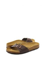 Birkenstock Klapki "Madrid" w kolorze brązowym rozmiar: 38. Brązowe klapki Birkenstock. Za 253.54 zł.